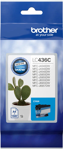 Brother LC436C Cyan Ink Cartridge