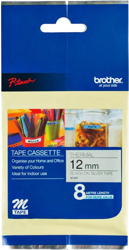 Brother 12mm Black on Silver M931 for PT90
