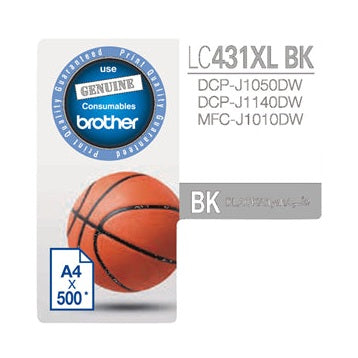 Brother LC431XLBK Black High Yield Ink Cartridge
