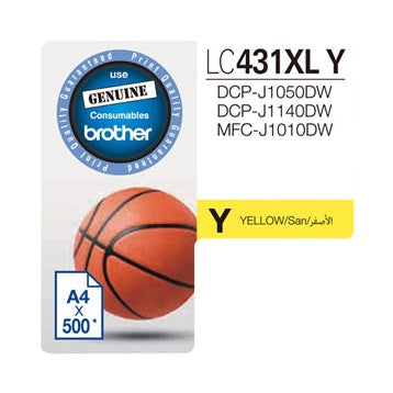 Brother LC431XLY Yellow High Yield Ink Cartridge