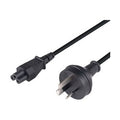 3 Pin Power Lead (M) to C5 Clover (M) 0.3m Power Cable - Bulk