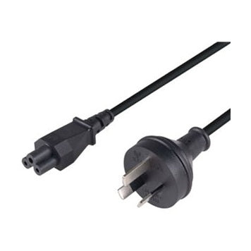 3 Pin Power Lead (M) to C5 Clover (M) 0.3m Power Cable - Bulk