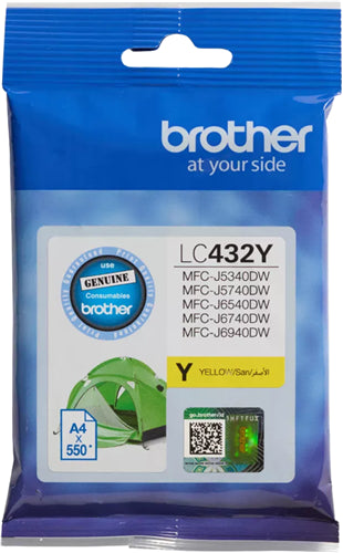 Brother LC432Y Yellow Ink Cartridge