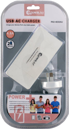 Sansai 4 Port USB Charging Station with Surge protection v2
