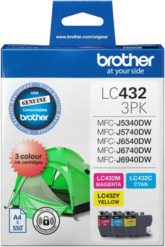 Brother LC4323PKS 3-Pack Ink Cartridge (C/M/Y)