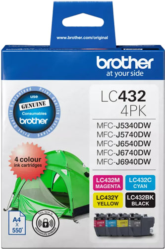 Brother LC4324PKS 4-Pack Ink Cartridge (B/C/M/Y)