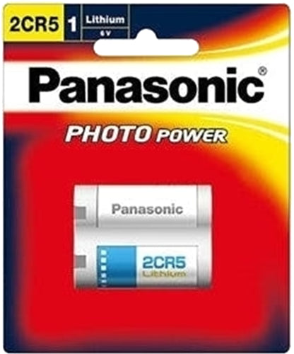 Panasonic Photo Lithium 6V Camera Battery 2CR5 1 Pack