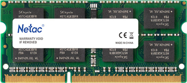 Netac Basic 4GB DDR3L-1600 C11 SoDIMM Lifetime wty