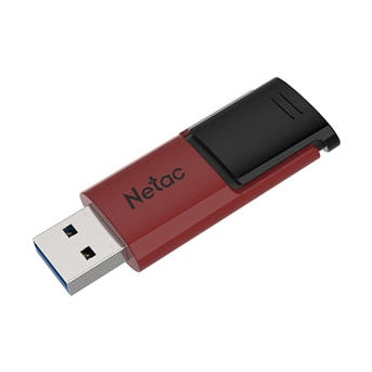 Netac U182 USB3 Flash Drive 128GB UFD Retractable Red/Black