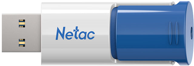 Netac U182 USB3 Flash Drive 32GB UFD Retractable Blue/White