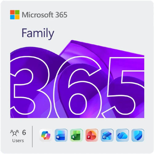 Microsoft 365 Family for 6 Users/1 Household - 1 Year