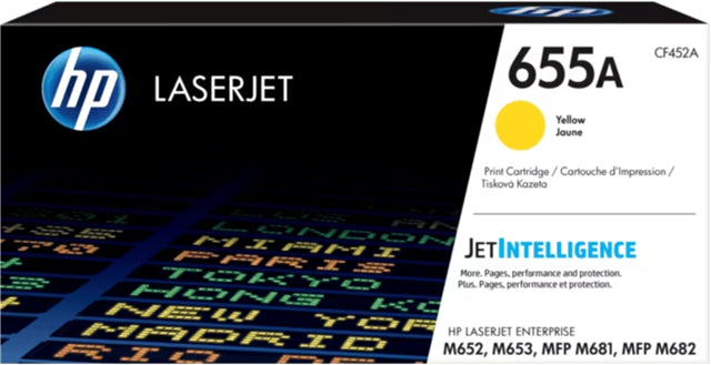 HP 655A Yellow Original LaserJet Toner Cartridge
