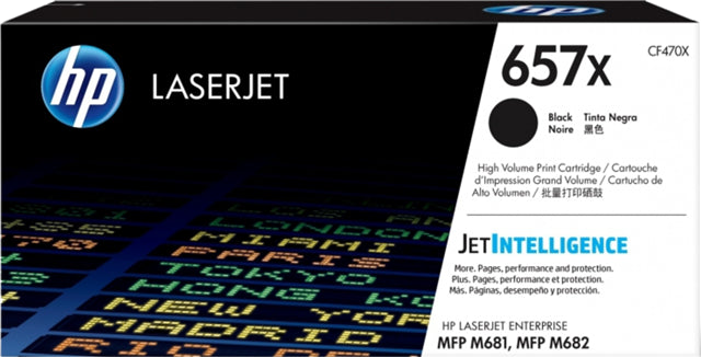HP 657X High Yield Black Original LaserJet Toner Cartridge