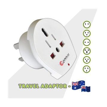 Sansai Inbound Travel Adapter - US/UK/EU to AU/NZ Plug