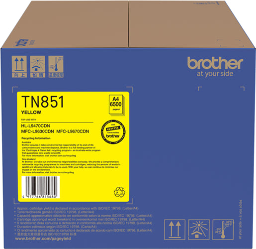 Brother TN851Y Yellow Standard Toner