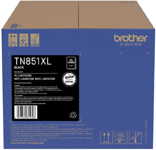 Brother TN851XLBK Black High Capacity Toner