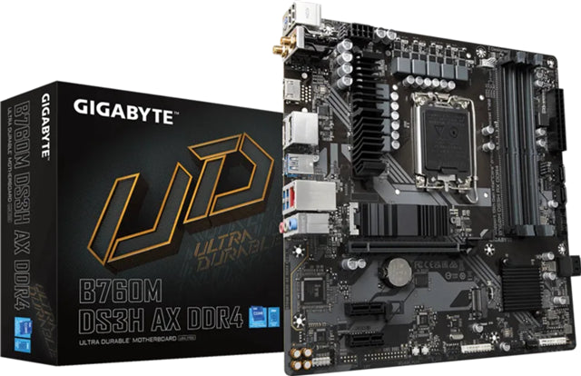 Gigabyte B760M-DS3H AX DDR4 mATX LGA1700 Motherboard