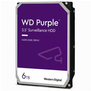 WD Purple 6TB SATA 3.5" Intellipower 256MB Surveillance HDD 3Yr Wty