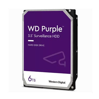 WD Purple 6TB SATA 3.5" Intellipower 256MB Surveillance HDD 3Yr Wty