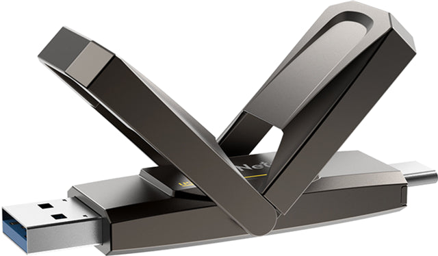 Netac US5 USB3.2 Type-A + Type-C External SSD 256GB
