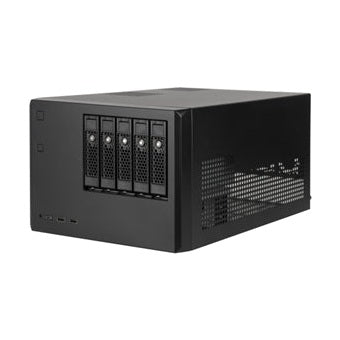 SilverStone CS351 mATX Black Storage Desktop with 5 Hotswap Bays