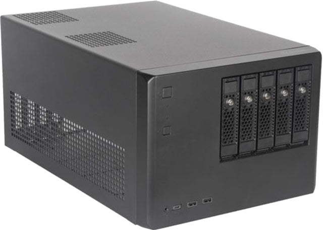 SilverStone CS351 mATX Black Storage Desktop with 5 Hotswap Bays