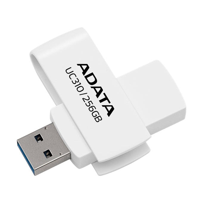 ADATA UC310 Swivel USB3.2 256GB White Flash Drive