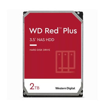 WD Red Plus 2TB SATA 3.5" Intellipower 64MB 5400RPM NAS HDD 3Yr Wty
