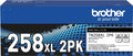 Brother TN258XLBK2PK High Yield Toner Black Double Pack