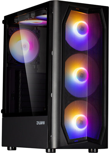 Zalman N4 Rev.1 ATX Black Mid Tower Case 4x140mm RGB