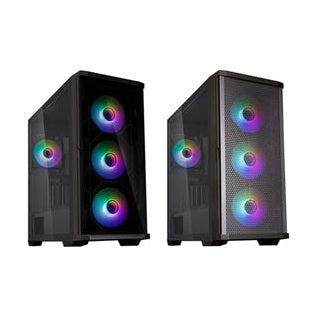 Zalman Z10 Duo ATX Mid Tower Case 4x120mm ARGB Black