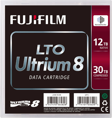 Fujifilm LTO Ultrium 8 12/30TB Tape Cartridge (Barium Ferrite)