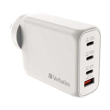 Verbatim 100W GaN Charger with 3x USB-C and 1x USB-A
