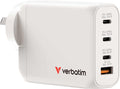 Verbatim 100W GaN Charger with 3x USB-C and 1x USB-A