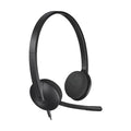 Logitech H340 USB Over Head Headset - Black