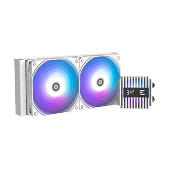 Zalman Alpha2 24 ARGB WhiteLiquid Cooler - Dual 120mm Fan 5yr w