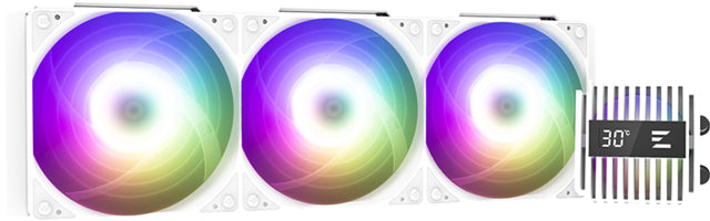 Zalman Alpha2 36 ARGB White Liquid Cooler - Triple 120mm Fan 5yr w