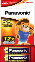 Panasonic AA Alkaline Battery 2 Pack