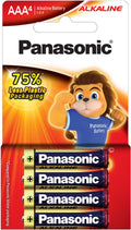 Panasonic AAA Alkaline Battery 4 Pack