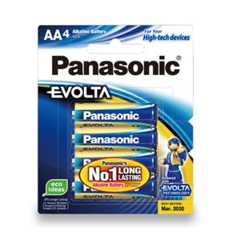 Panasonic Evolta AA Alkaline Battery 4 Pack