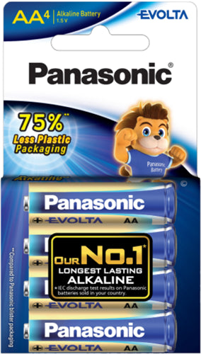 Panasonic Evolta AA Alkaline Battery 4 Pack