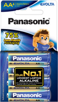 Panasonic Evolta AA Alkaline Battery 4 Pack