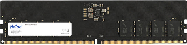 Netac Basic 16GB DDR5-5600 C46 DIMM Lifetime wty
