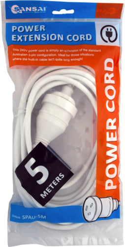 Sansai Power Extension Lead - 5 Meter