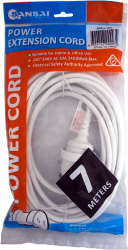 Sansai Power Extension Lead - 7 Meter