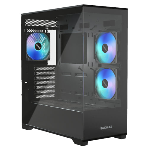 Raidmax i801 ATX Mid-Tower Case Tempered Glass Black with ARGB
