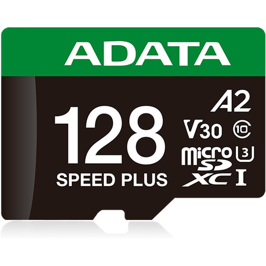ADATA Speed Plus microSDXC UHS-I U3 A2 V30 Card with Adapter 128GB