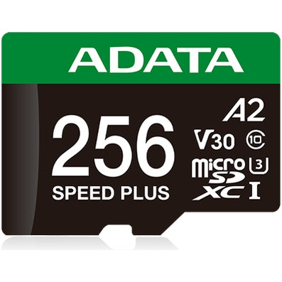 ADATA Speed Plus microSDXC UHS-I U3 A2 V30 Card with Adapter 256GB