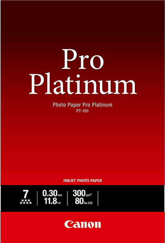 Canon PT-101 A2 Pro Platinum 300gsm Photo Paper - 20 Sheets