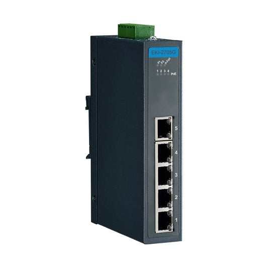 Advantech EKI-2705G-1GPI-A 4 Port PoE 24-48VDC Switch
